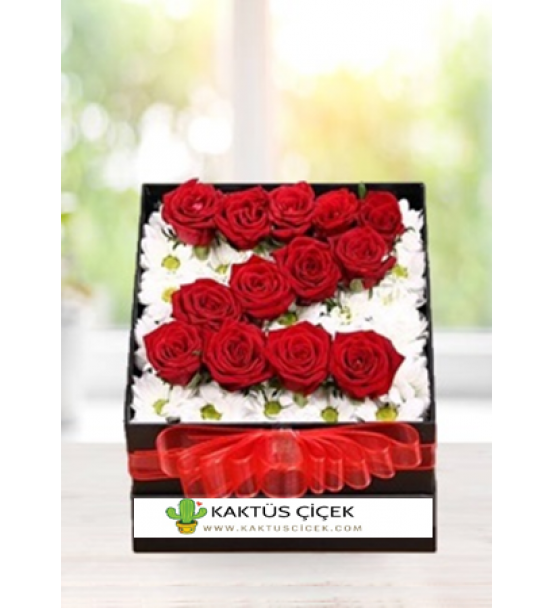 KUTUDA HARF PAPATYA VE GÜL 